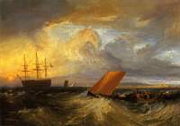 joseph mallord william turner, sheerness vista dal nore, 1808. museum of fine arts, houston